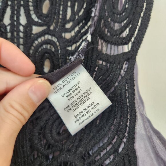 NWT Ingear Grey Bandana Dress Shift Parachute Style Boho Bohemian OS - Picture 7 of 8